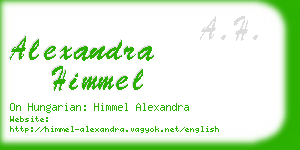 alexandra himmel business card